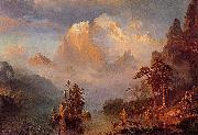 Albert Bierstadt Rocky Mountains painting